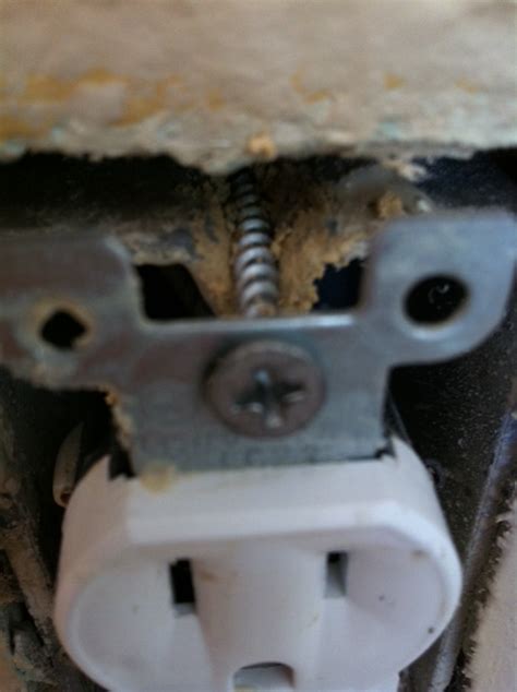 electrical box screw tab broken|broken plastic box tabs.